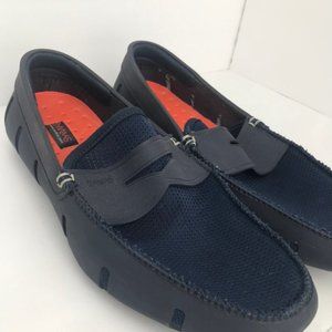 Men's Swims Brown Braided Lace Penny Loa